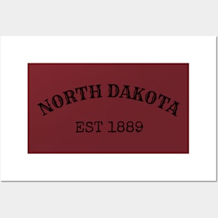 North Dakota Est 1889 Posters and Art